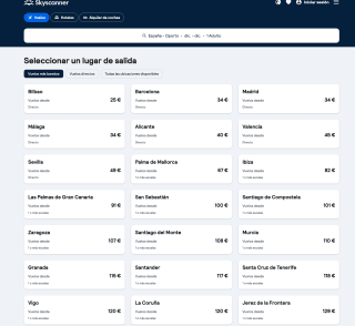 Vuelos España - Oporto desde 25€ con Skyscanner