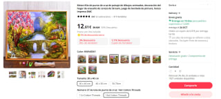 Recopilación Kits punto de cruz paisajes por 12,36€