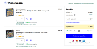 1+1 gratis op Jan van Haasteren en Wasgij bij Bol