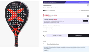 Pala Nox Mm2 Pro por 74.65€ (Cuenta Nueva 64.65€)