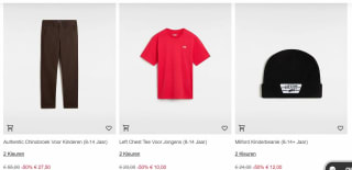 50% + 20% EXTRA korting in de Vans Sale