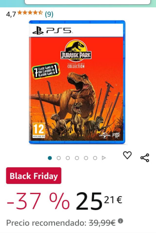 Jurassic World Classic Games Collection PS5 por 25,21€.