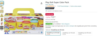 Play Doh Super Color Pack voor €11,49 via Amazon Prime