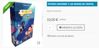 Juego de Mesa Steven Universe y Las Gemas de Cristal por 10€