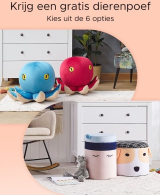 Gratis dierenpoef bij besteding vanaf €320 bij Beliani