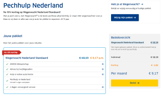 10% korting op Wegenwacht Nederland Standaard