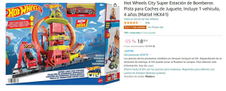 Hot Wheels City Super Loop Parque De Bomberos por 18€