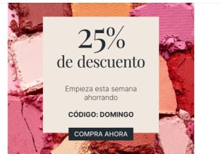 25% de descuento desde lookfantastic