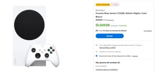 Xbox Series S 512GB Digital por $3,846 con Walmart con AMEX a 15 MSI