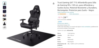 Trust Gaming GXT 715 Alfombrilla para Silla de Gaming por 24,99€
