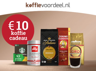 Eén €10,- Koffievoordeel.nl voucher voor 100 punten bij Decathlon