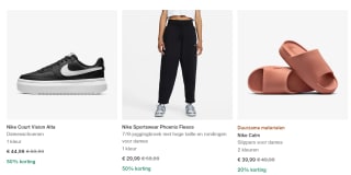 Tot 50% korting in de Nike sale