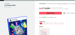 Just Dance 2022 - PS5 por 14.99€