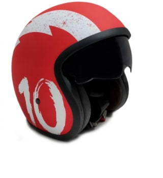Casco de Moto Jet Sunra en Talla L (con Gafas Protectoras Homologado Forro Agradable Y Extraíble) por 19.5€