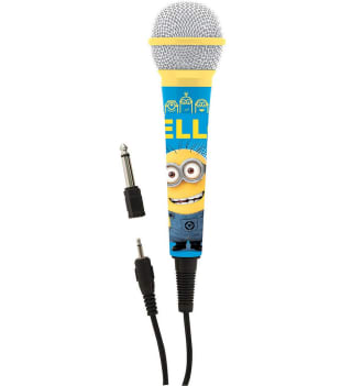 Micrófono para karaokes con Jack 3,5 y Adaptador 6,3 mm MIC100DES LEXIBOOK-Minions por 9,33€
