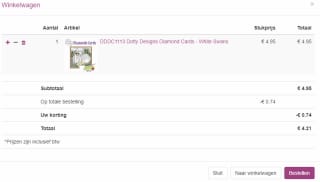 15% kassakorting bij Knipvellenoutlet