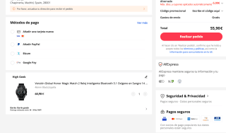 Smartwatch Honor Magic Watch 2 46mm SpO2 Frecuencia Cardíaca 15 Modos Honor por 55,90€