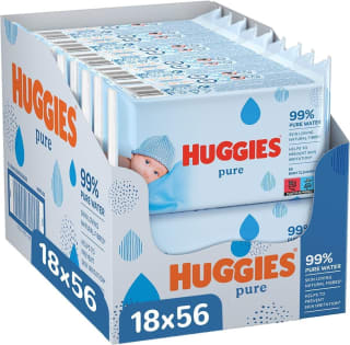 Huggies Toallitas pure para Bebé, 99% agua, 1008 toallitas por 16,99€
