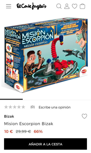 Bizak Misión Escorpión por 10€.