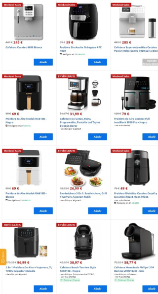 Hasta -50% de Descuento Electrodomésticos de Cocina.
