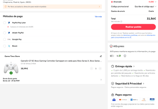 Gamepad con cable GameSir G7 SE para Xbox Series X/S Xbox One y PC Joysticks & gatillos efecto Hall por solo 31,56€