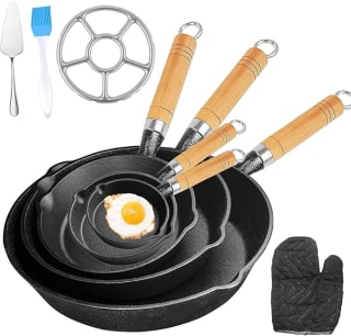 Sartenes de Hierro Fundido 5 Piezas por $359 en Amazon