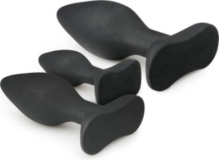 Siliconen buttplugsetje - zwart voor €14,69 bij bol.com