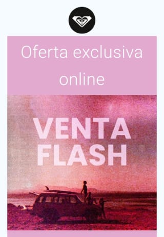 -25% Venta Flash en Roxy.