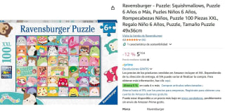 Marca Ravensburger - Puzzle: Squishmallows, 100XXL piezas por 5,72€