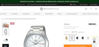 Montre Automatique Seiko Sports Argent à 126,75€