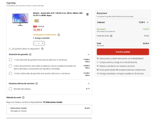 Monitor Xiaomi A24i, 23.8" Full-HD 6 ms 100 Hz 200nits HDR 10 DP 1.4 HDMI Negro por solo 62,04€