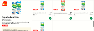 Alle Campina Lang Lekker 1+1 gratis bij de Jumbo