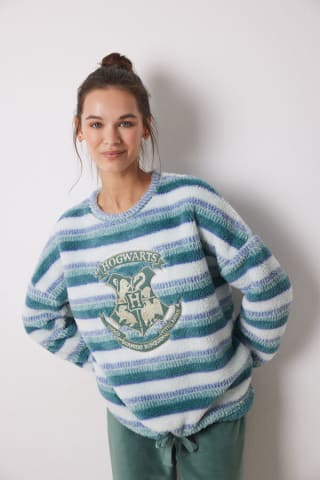 Pijama polar de rayas con estrellas de Harry Potter para Mujer por 11.99€