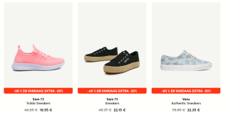 Bibloo kortingscode voor 20% extra korting op sneakers in de sale tot 65% korting