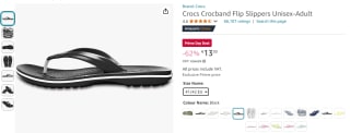 Crocs Crocband Flip Slippers voor €13,30 met Amazon Prime
