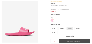 Sandalias Speedo Planas Rosas por $210 en El Palacio de Hierro