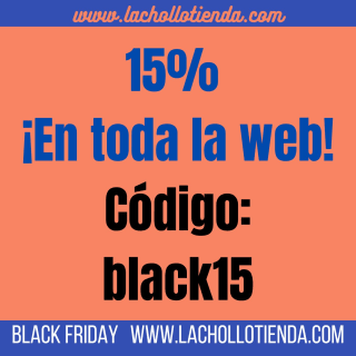 Black Friday Código de descuento 15% en toda la web de Lachollotienda - Higiene, Belleza, Perfumes, Hogar...