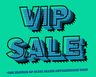 10% korting tijdens de Sneakerbaas "VIP SALE" ook op de sale