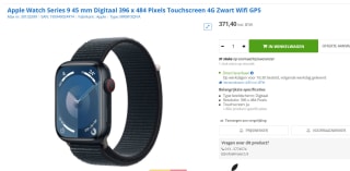 Apple Watch Series 9, 45mm, GPS + Cellular voor €371,40 bij Max ICT