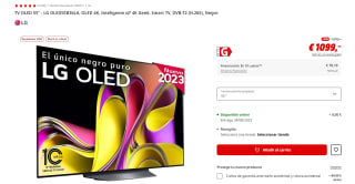 TV OLED 55 pulgadas LG OLED55B36LA, OLED 4K, Inteligente α7 4K Gen6 + 200 € Cashback por 1.089€