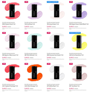 50% dto en Esmaltes semipermanentes Semilac