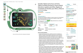 Tableta de dibujo de dinosaurio Genialba por solo 5,99€