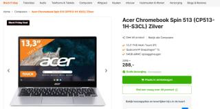 Acer Chromebook Spin 513 (CP513-1H-S3CL) - 64GB Flash - 4GB RAM voor €288 bij Expert
