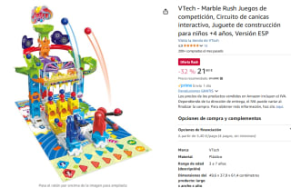 VTech Marble Rush Juegos de competición canicas por 21,60€