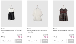 Vestidos niña TIZZAS por 10€