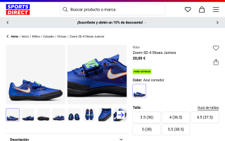 Zapatillas Nike Zoom SD 4 Junior por 16€