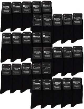 30 paar Occulto zwarte herensokken voor €33,90 bij Amazon