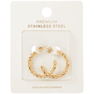 Diverse gold plated oorbellen bij Action voor €2,59