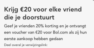 20% korting op je eerst volgende bestelling