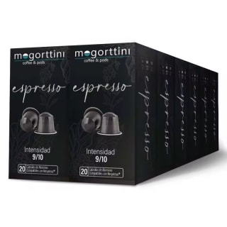 Espresso o Intenso 12 cajas Mogorttini de 20 cápsulas Compatibles con Nespresso por 29.04€